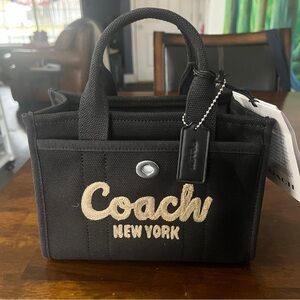 Coach Black and Gold Mini Tote
